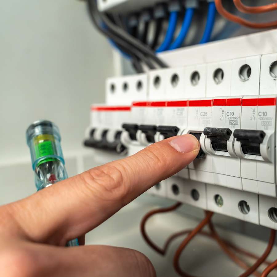 stoppenkast met hand